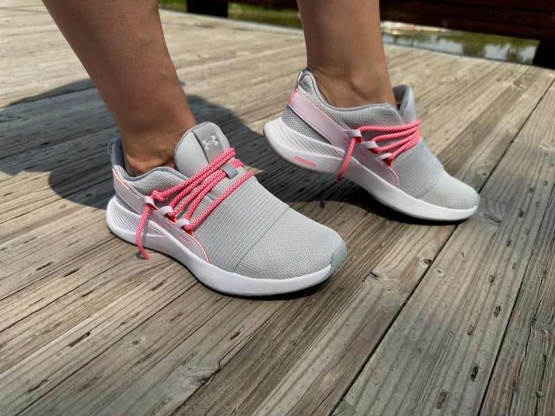 Rope Laces (Pink/White)